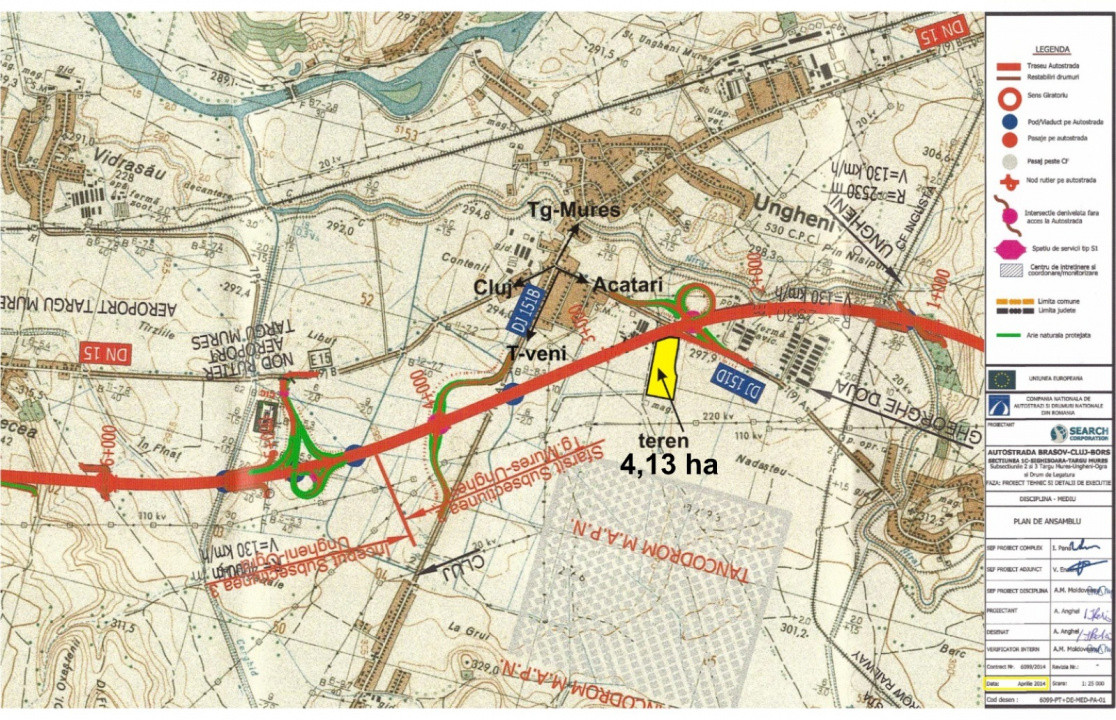 Oportunitate de investitie, teren extravilan 41.356 mp, Ungheni, Mures